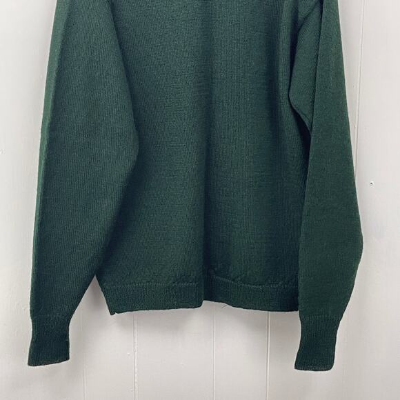 Vintage Warner Brothers Womens Cardigan Sweater Small Green 100% Wool Pockets - Picture 6 of 12